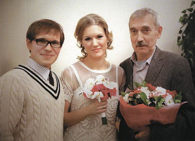 Евгений Киндинов, жена